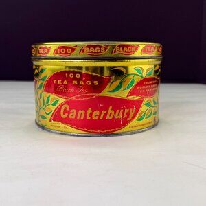 Vintage Safeway Grocery Store Canterbury Tea Bags Round Tin